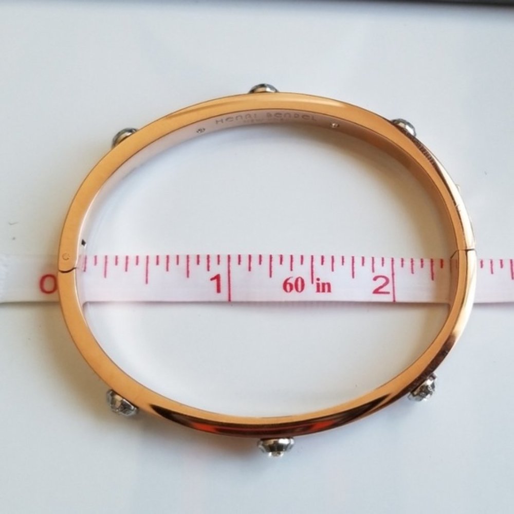 Henri Bendel Crystal Bangle Bracelet / Pet… - Picture 6 of 6